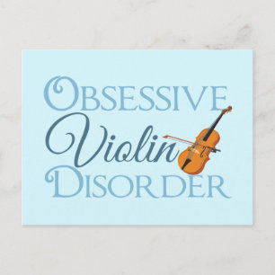 Obsessive Violin Disorder Postcard