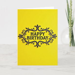 Obsidian Birthday Frame Card