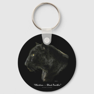 "OBSIDIAN, BLACK PANTHER" Key-chain Key Ring
