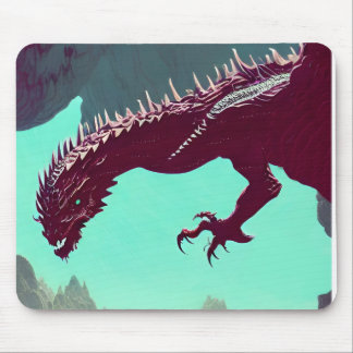 Obsidian Dragon  Mouse Pad