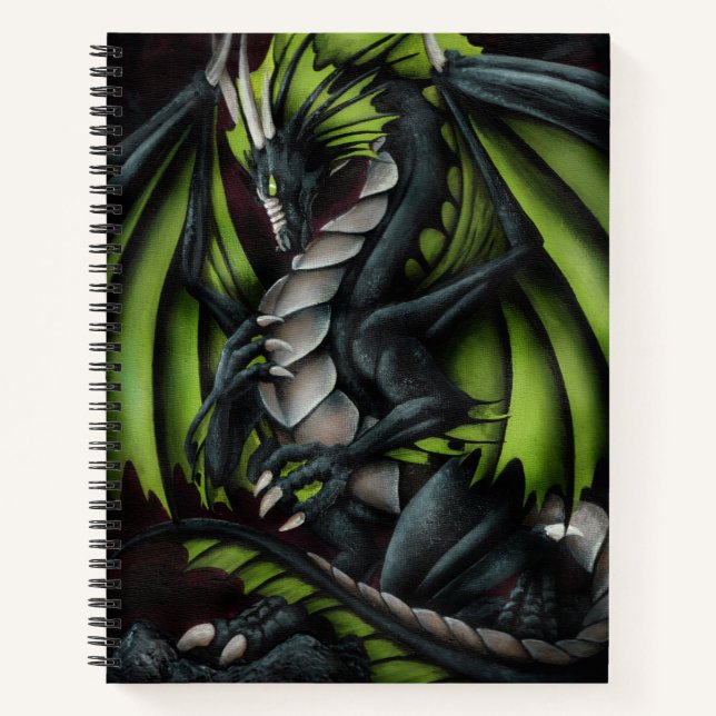 Obsidian Dragon Sketchbook Notebook (Front)