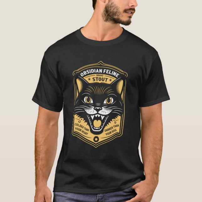Obsidian Feline T-Shirt (Front)