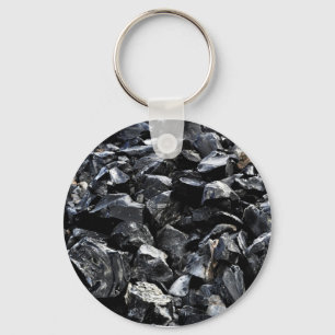Obsidian Key Ring