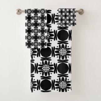 Obsidian Medallion Bath Towel Set