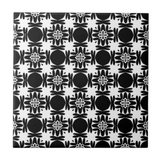 Obsidian Medallion Ceramic Tile