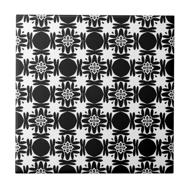 Obsidian Medallion    Ceramic Tile (Front)