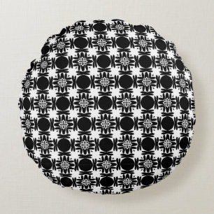 Obsidian Medallion Round Cushion