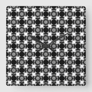 Obsidian Medallion Square Wall Clock