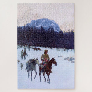 Obsidian Mountain in the Yellowstone Henry Farny  Jigsaw Puzzle