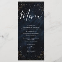 Obsidian Oracle Midnight Elegance Wedding Menu