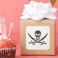 Obsidian Skull Swords Pirate flag of Calico Jack