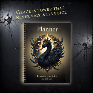 Obsidian Swan of Silent Grace – Dark Fantasy Planner
