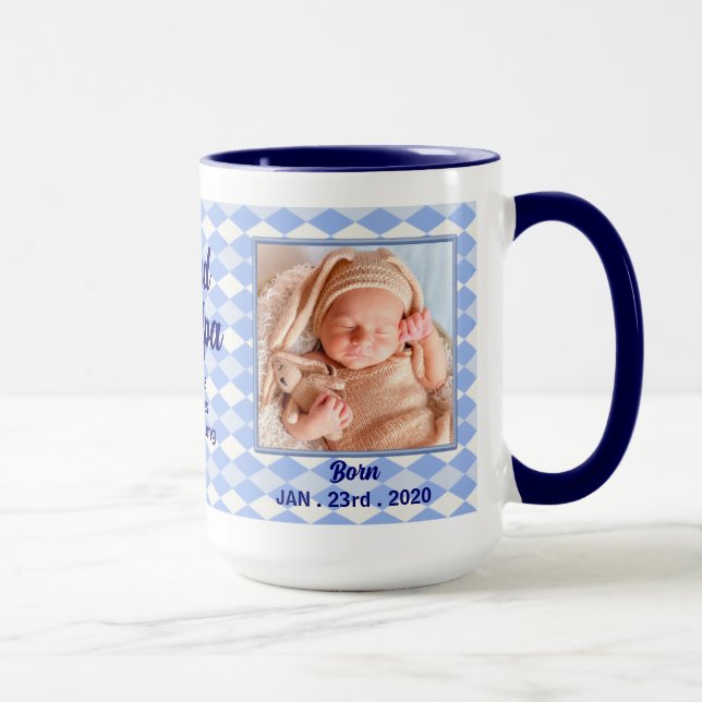 OBSOLETE: Proud New Grandpa Baby Photo Mug (Right)