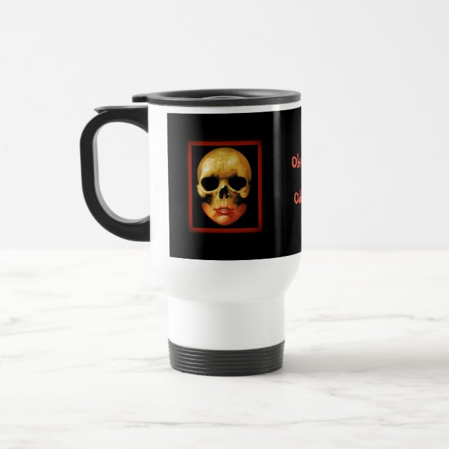 ObsoleteOddity Travel Mug - Double Skull (Left)