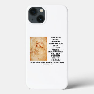 Obstacles Cannot Crush Me Fixed To A Star da Vinci iPhone 13 Case