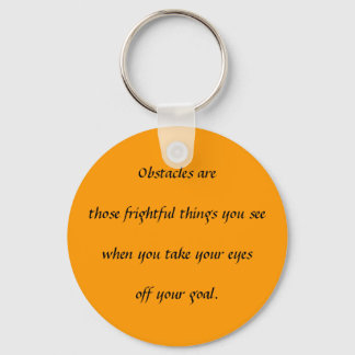 Obstacles Key Ring