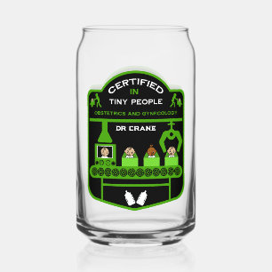 Obstetrician Appreciation And Thank You gift Can Glass
