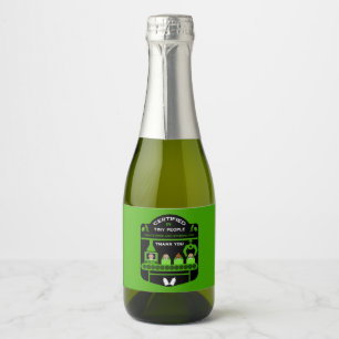 Obstetrician Appreciation And Thank You gift Sparkling Wine Label