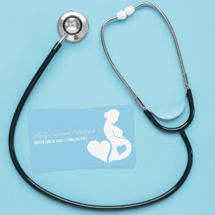 Obstetrics Gynaecology Maternity Ward Baby Blue Business Card