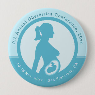 Obstetrics & Gynaecology Medical Conference 10 Cm Round Badge