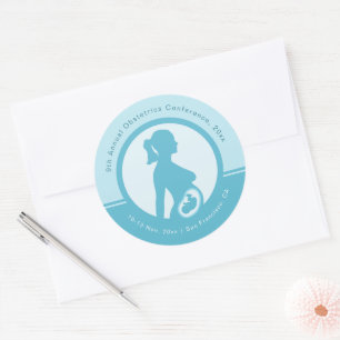 Obstetrics & Gynaecology Medical Conference Classic Round Sticker