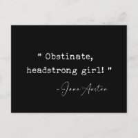Obstinate headstrong girl Jane Austen