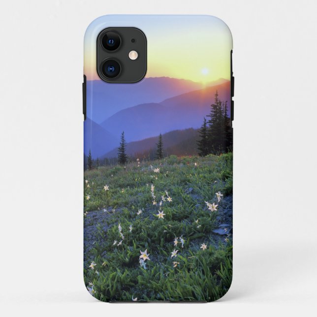 Obstruciton Point Sunset, Olympic NP, WA, USA Case-Mate iPhone Case (Back)