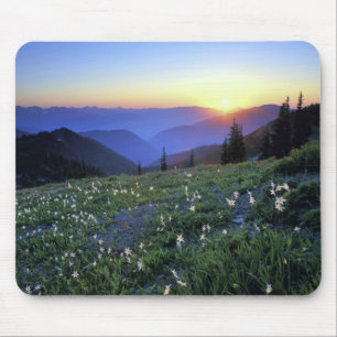 Obstruciton Point Sunset, Olympic NP, WA, USA Mouse Pad