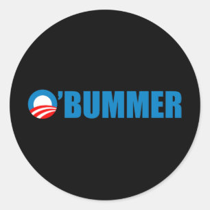 Obummer Classic Round Sticker