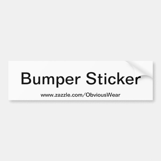 Obvious Bumper Sticker (Front)
