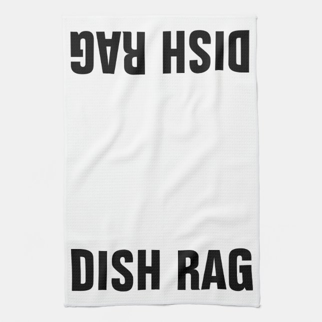 Obvious DISH RAG Tea Towel (Vertical)