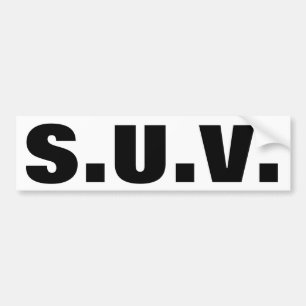 Obvious SUV Bumper Sticker