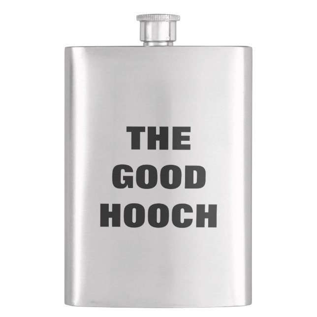 Obvious - The Good Hooch Hip Flask (Front)