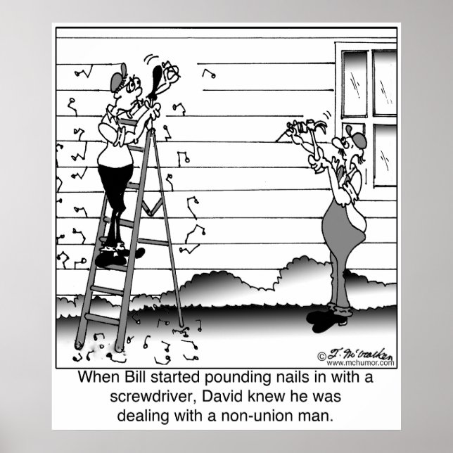 Obviously A Non Union Man Poster (Front)