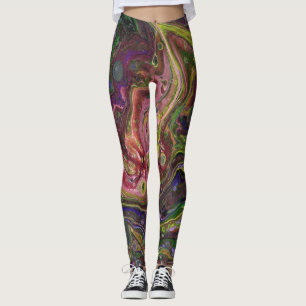 Obviously Crazy Cool Paisley Abstract Leggings