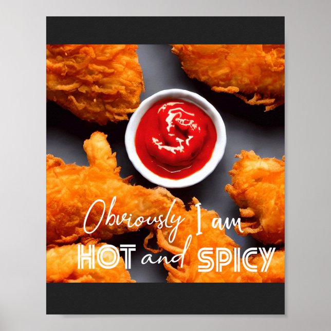 Obviously I am Hot and Spicy Poster (Front)
