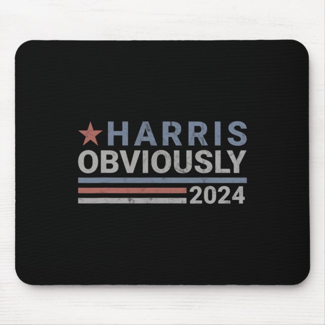 Obviously - Kamala 2024  Mouse Pad (Front)