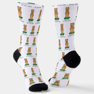 Obviously, you have issues - Funny irritated dog Socks