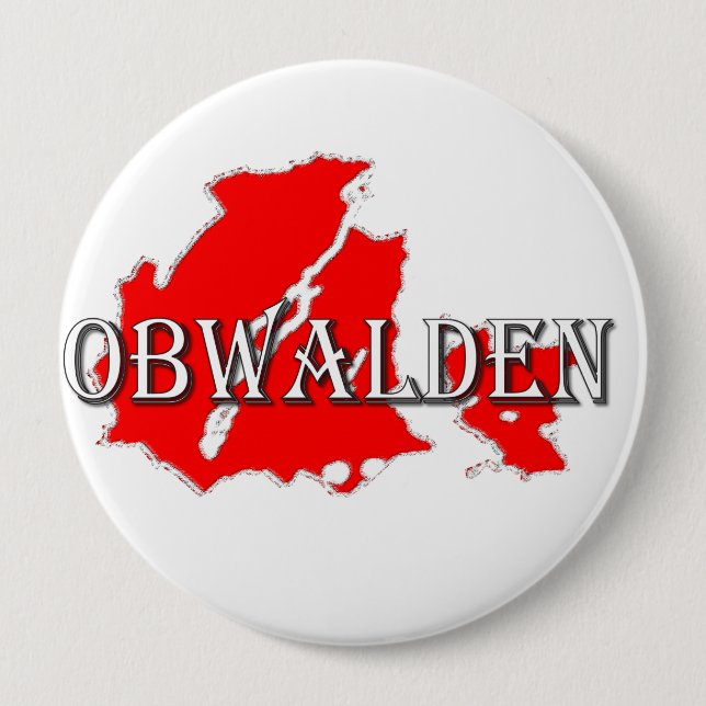 Obwalden 10 Cm Round Badge (Front)