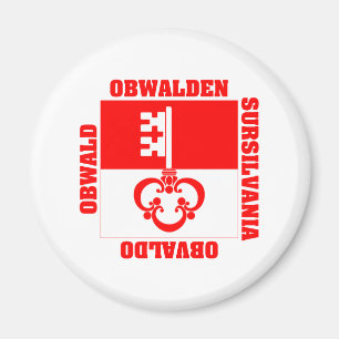 Obwalden Switzerland Canton Flag Magnet