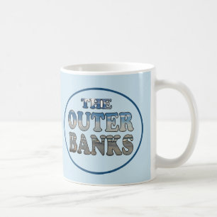 OBX Beach Text Coffee Mug