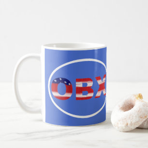 OBX Flag Text Coffee Mug