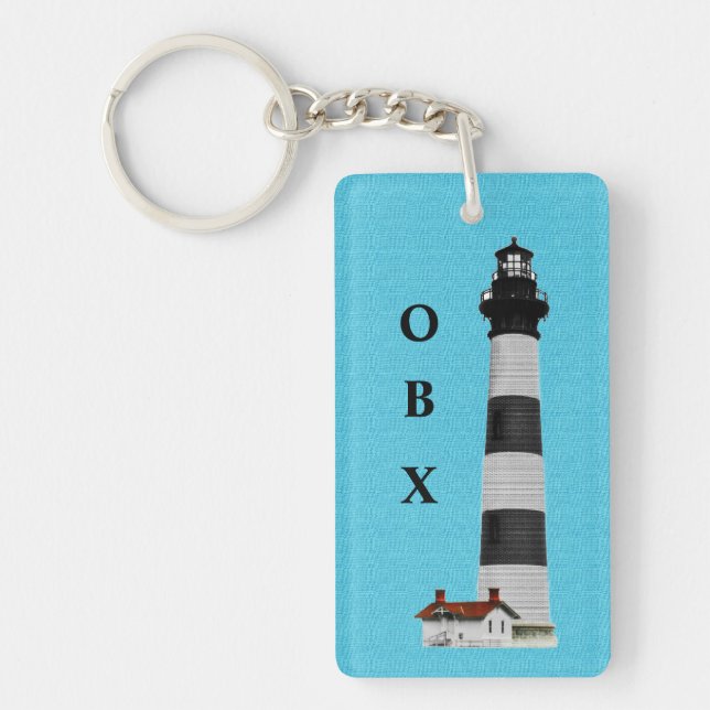 OBX Lighthouse Key Ring (Front)