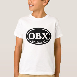 OBX Outer Banks Black Oval T-Shirt