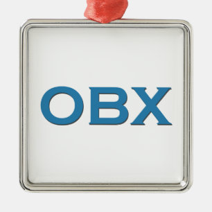 OBX (Outer Banks North Carolina) Metal Tree Decoration