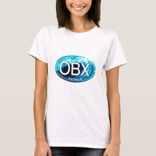 OBX Outer Banks Wave Oval T-Shirt