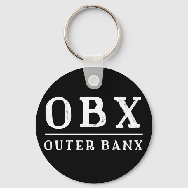 OBX Outer Banx OUTER BANKS North Carolina Key Ring (Front)