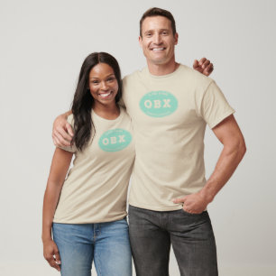 OBX Solid Oval in Aqua T-Shirt
