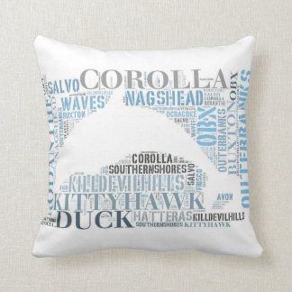 OBX Subway Art Throw Pillow - Dolphin