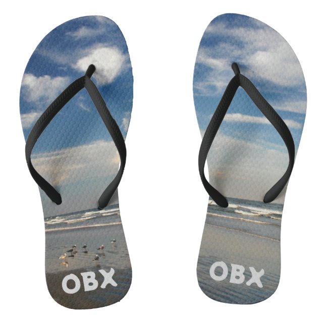 OBX Sunny Beach Scene Thongs (Footbed)